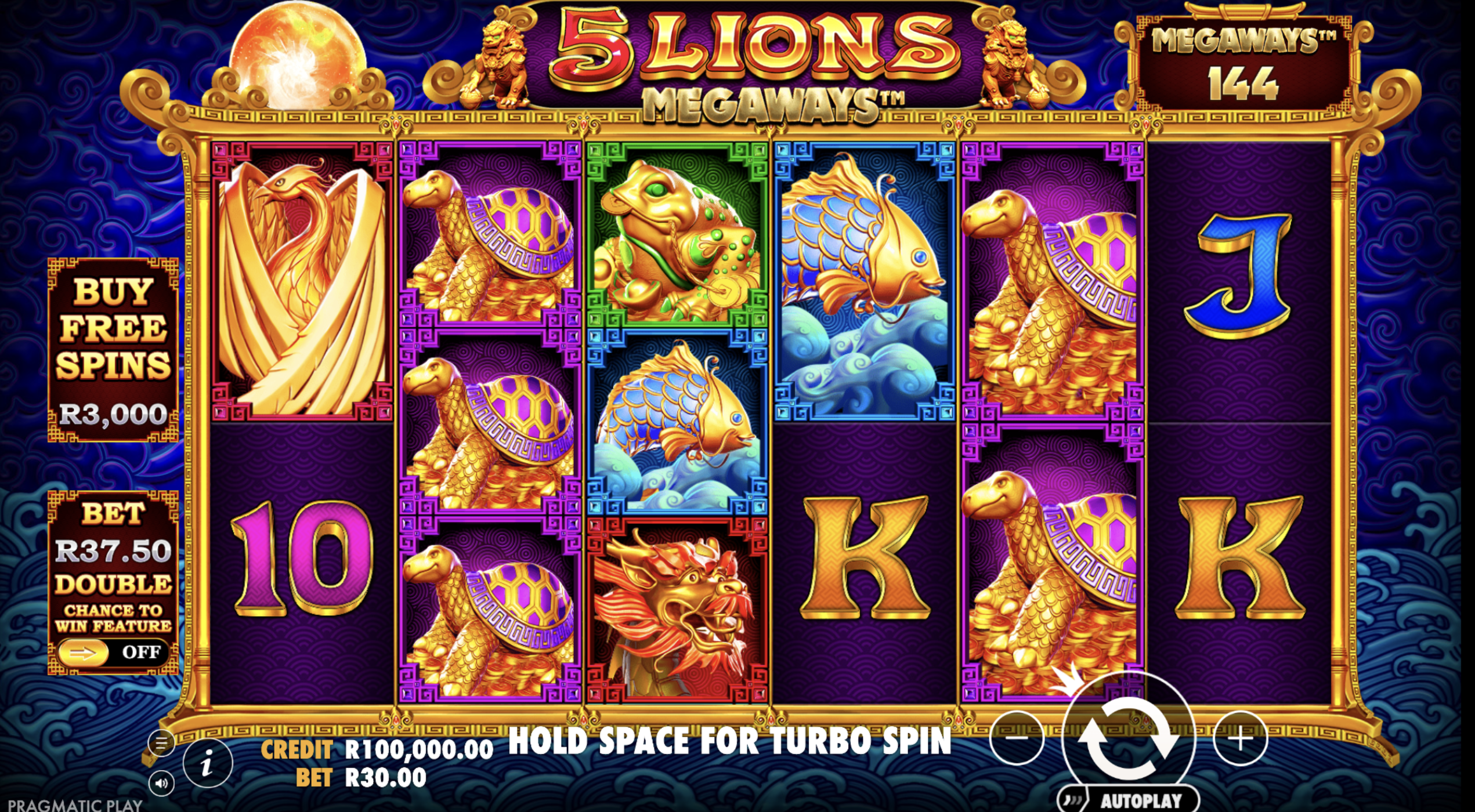 5 Lions Megaways Demo